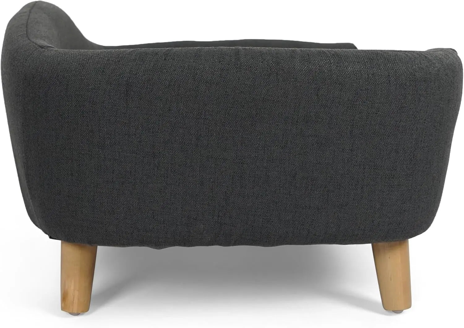 Elevated Dog Sofa Bed Corduroy Pet Couch with Wooden Legs 30 Inch