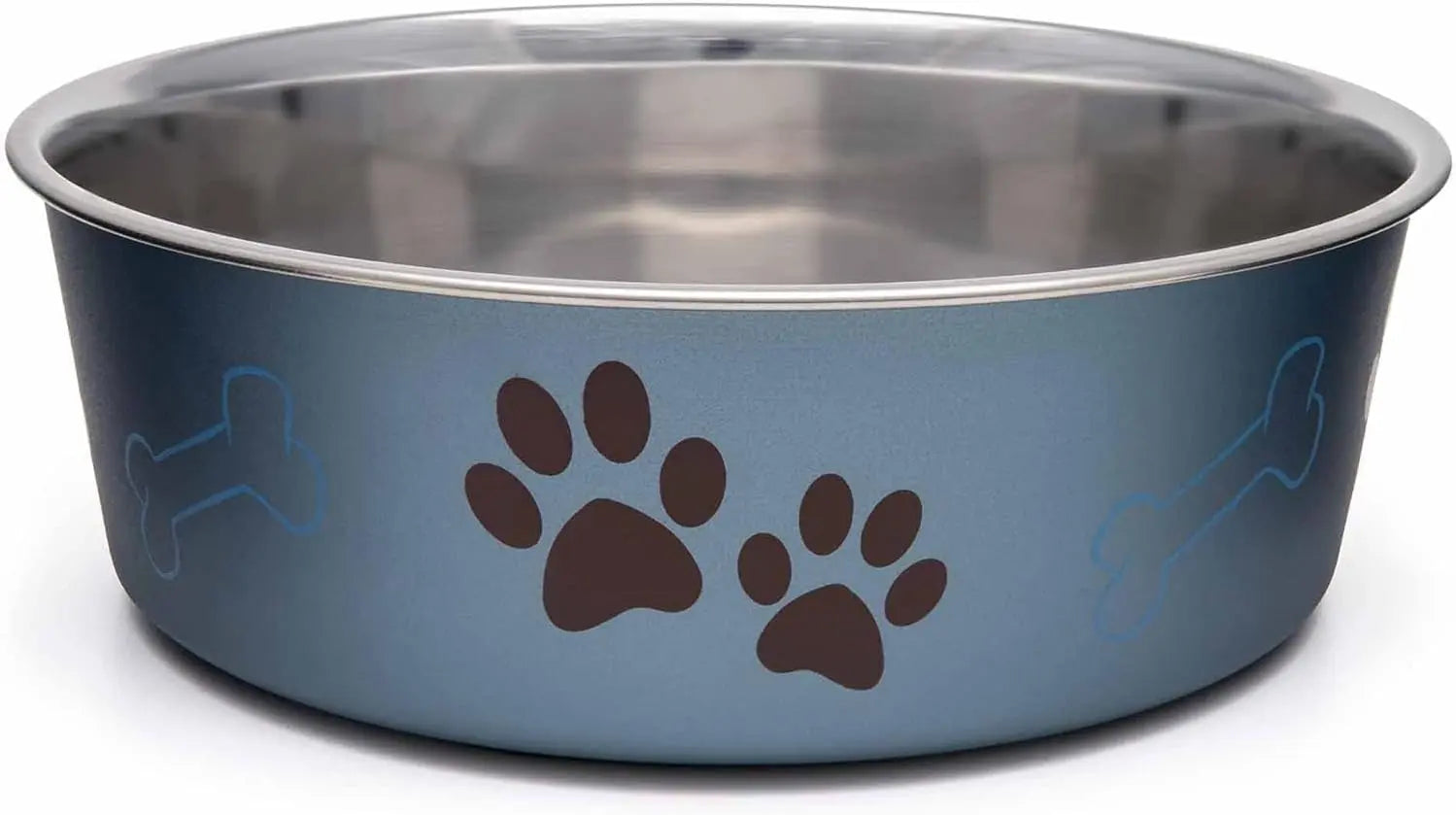 Stainless Steel Dog & Cat Bowl | Spill-Resistant Feeding Bowl (various colors)