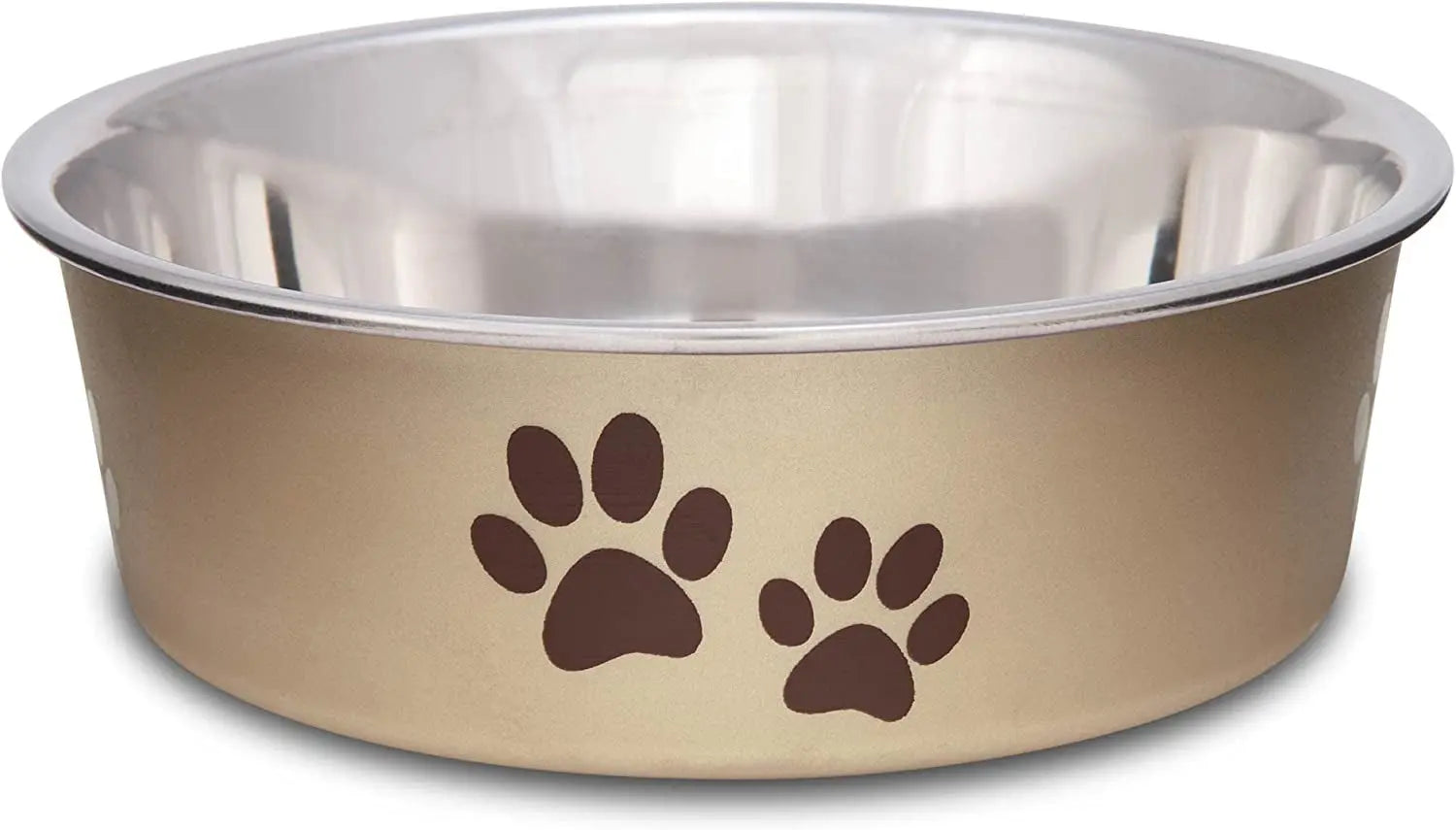 Stainless Steel Dog & Cat Bowl | Spill-Resistant Feeding Bowl (various colors)
